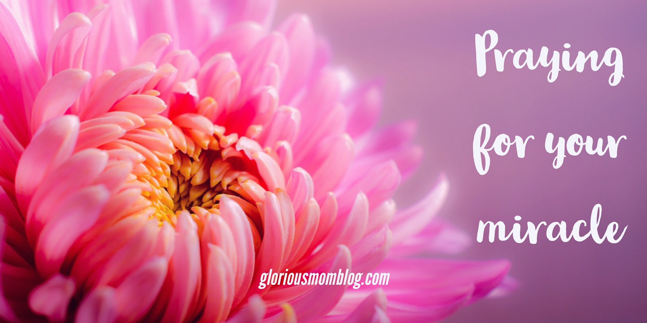 Praying for your miracle - Glorious Mom Blog